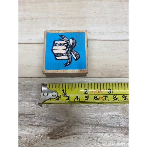Vap Scrap Present Wood Mounted Rubber Stamp - Picture 5 of 5